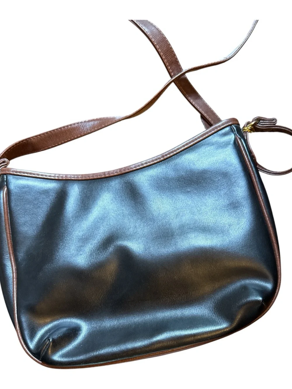Michael‎ Stevens Vintage Shoulder Crossbody Bag Purse Black British Tan NWT